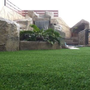 Gazon synthétique pose terrasse, hauteur fibres 40mm, Royal Grass aux Pays-Bas, Réunion