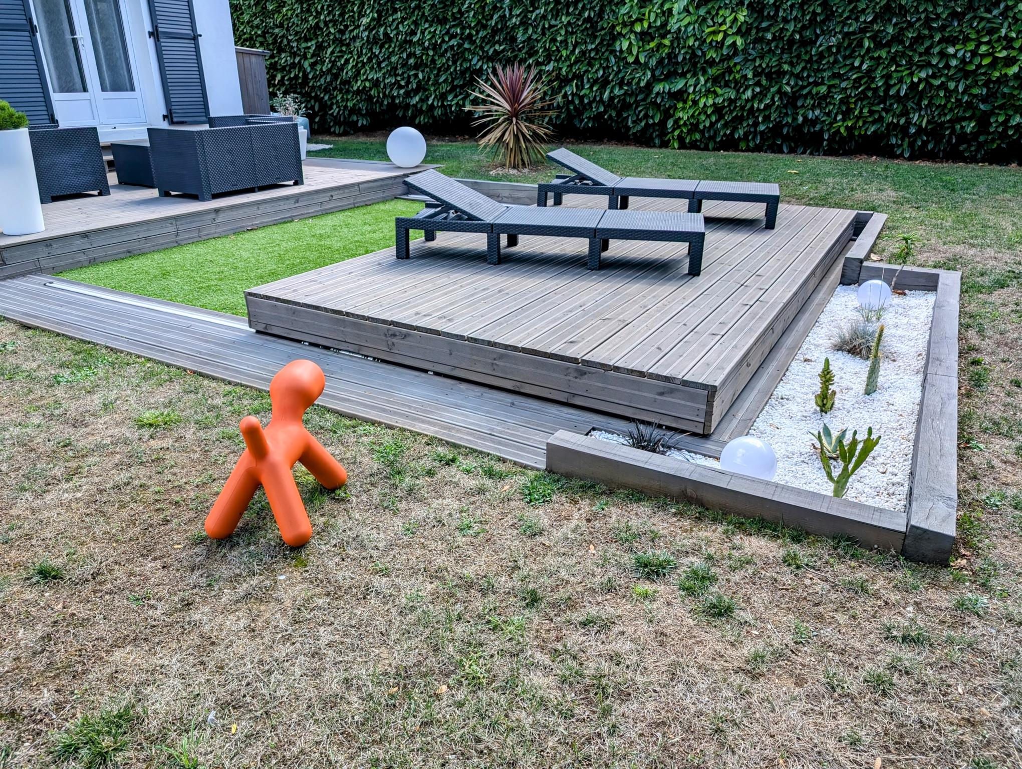 Terrasse fermée, surface de vie