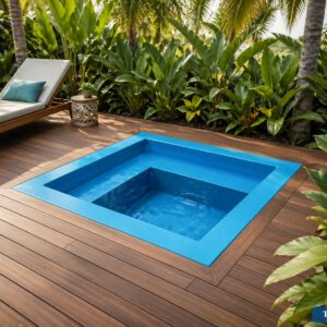 Spa Demoiselle 2.10x1.84x0.62m balnéo Ti-Coque La Réunion