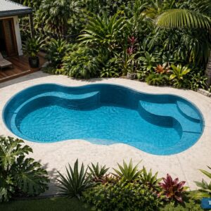 Piscine coque Marlin 9x6x1.6m EXCLUSIVITÉ Réunion plus grande coque Ti-Coque 49900€