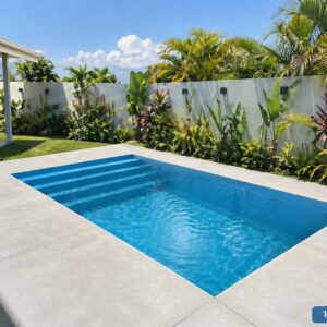 Piscine coque Mérou 6x3x1.5m best-seller modèle phare Ti-Coque La Réunion 19900€