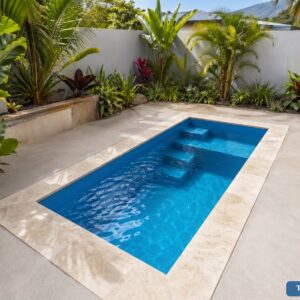 Piscine coque Tang 3.6x2.15x1.4m profonde Ti-Coque La Réunion 12900€